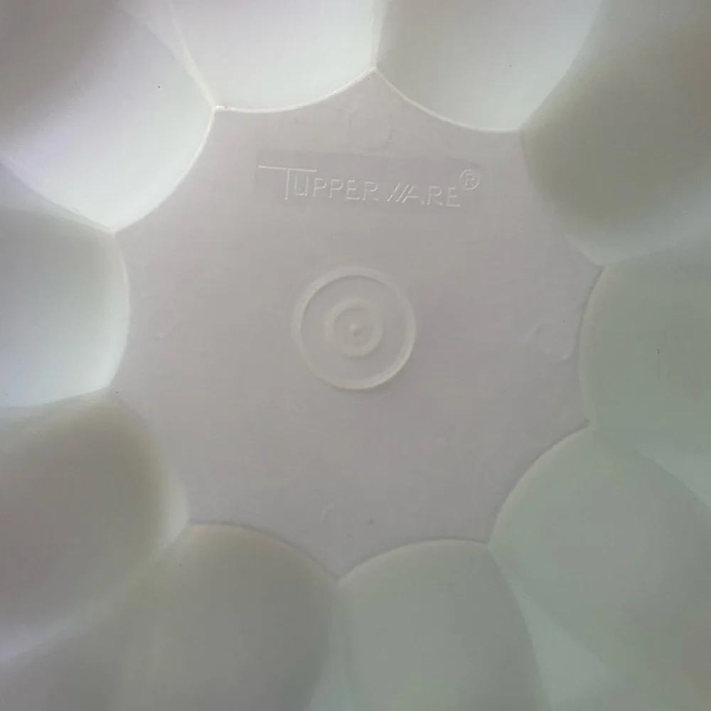 Vintage Tupperware Ice Blue Jello Mold w/ Lid